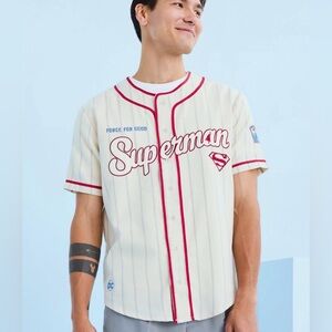 NWT DC Comics Superman baseball jersey size 4X